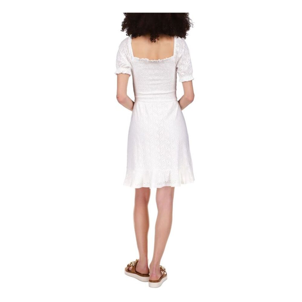 MICHAEL MICHAEL KORS Womens White Peasant Dress Pullover Dress Petites P\L - Picture 2 of 4